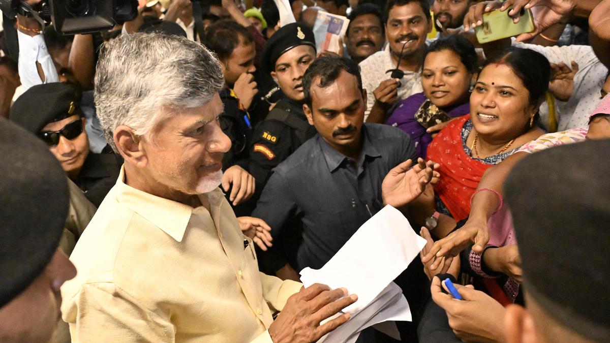 Andhra Pradesh chief minister launched distribution of pensions under NTR Bharosa Pension 